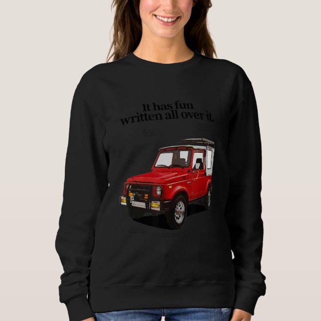 Autos-Sammlung, die es überall geschrieben hat Sweatshirt (Vorderseite)