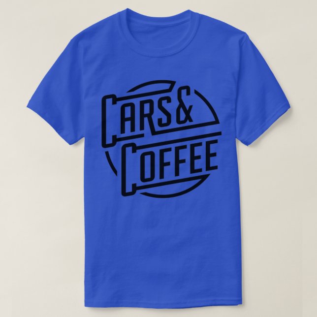 Autos und Kaffee T-Shirt (Design vorne)