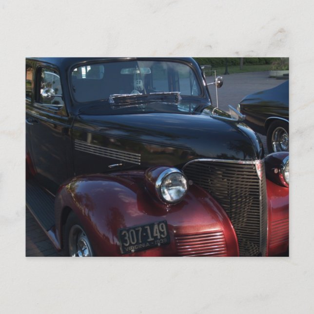 Autos von gestern postkarte (Vorderseite)