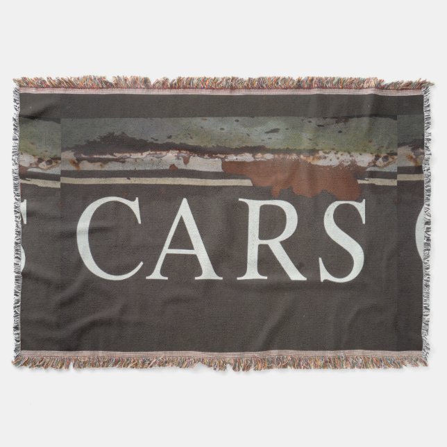 Autos zeichnen auf antiken Schleppwagen, rostetes  Decke (Vorderseite)