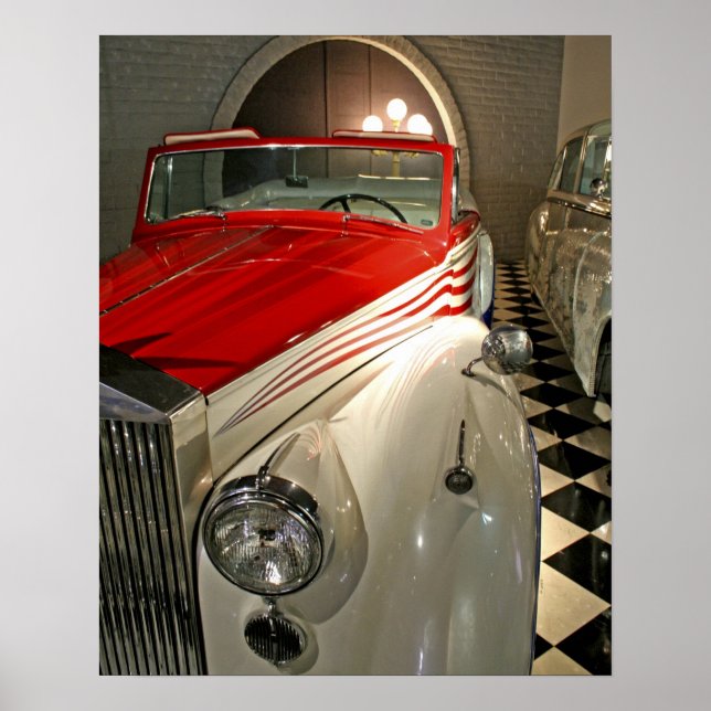 Autosammlung in der Liberace Foundation und Poster (Vorne)