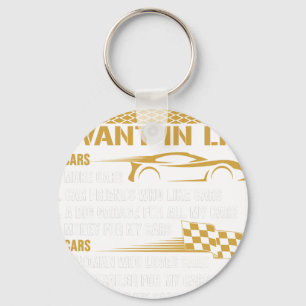 Autoschatz Geschenk - Zehn Dinge, die ich im Leben Schlüsselanhänger
