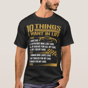 Autoschatz - Lustiges Geschenk - Zehn Dinge, die i T-Shirt