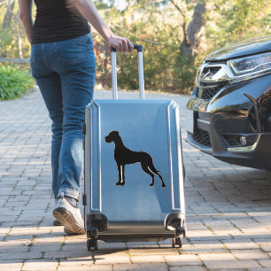 Autoschilder Silhouette Deutsche Dogge Aufkleber