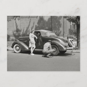 Autoservice, 1942 postkarte