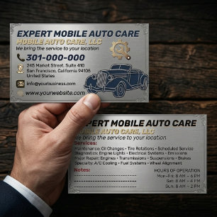 Autoservice & KFZ Klimaanlagen Spezialist Metall A Visitenkarte