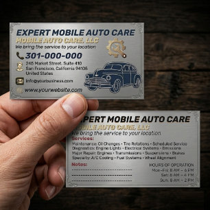 Autoservice & KFZ Klimaanlagen Spezialist Metall A Visitenkarte