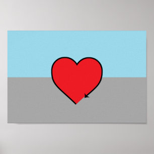 Autosexuelle Pride-Flagge und Symbol Poster
