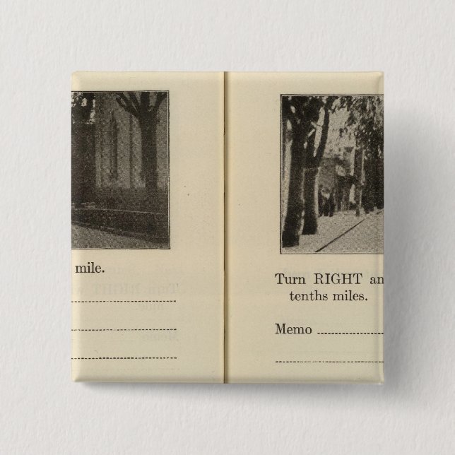 Autostraßen, NY Button (Vorderseite)