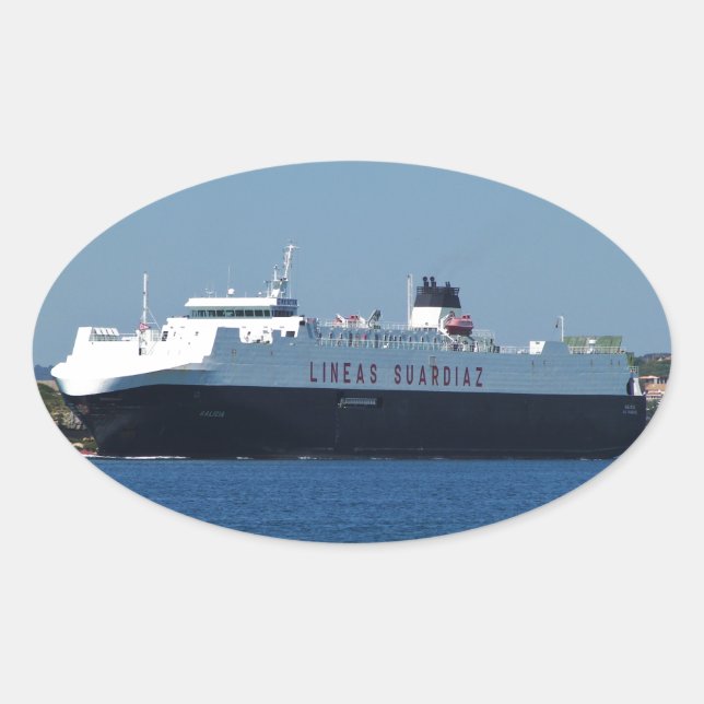 Autotransporter Galicia Ovaler Aufkleber (Vorderseite)