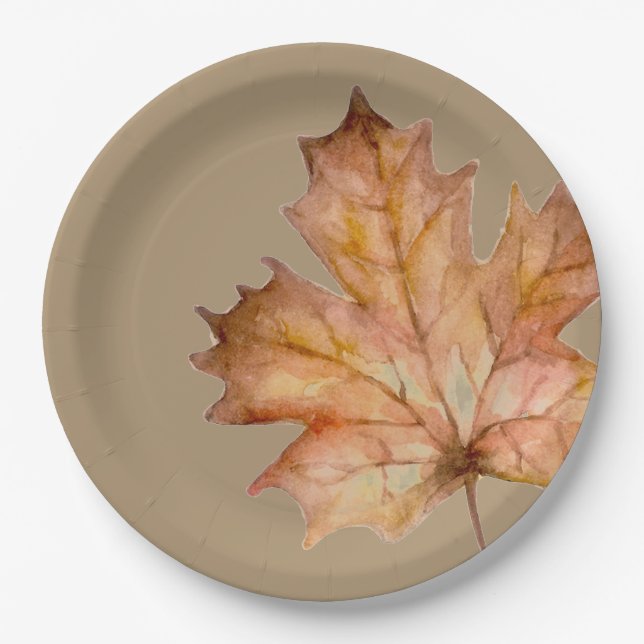 Autounfall - Leaf Pappteller (Vorderseite)