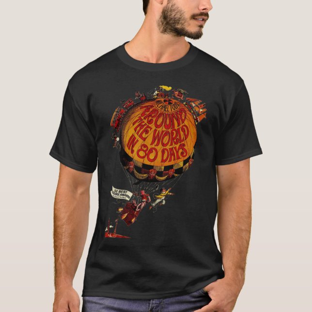 Autour du monde en 80 jours T-shirt classique (Devant)