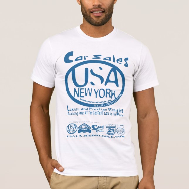 Autoverkäufe USA nY durch Rogers bros T-Shirt (Vorderseite)