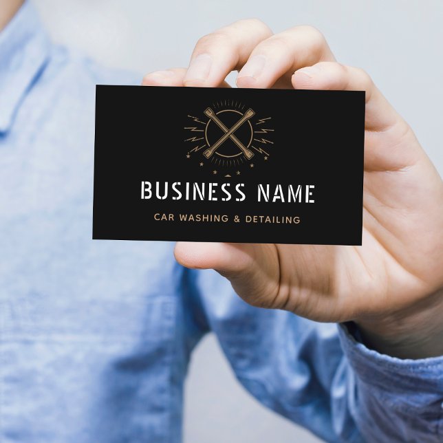 Autoverwaschen & Detailinformationen Minimalistisc Visitenkarte (Von Creator hochgeladen)