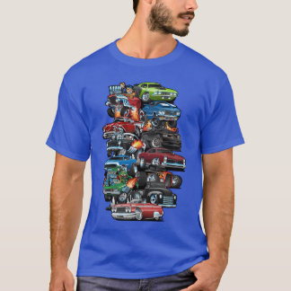 Autowahn Muscle Cars Klassische Autos und Hotrods T-Shirt