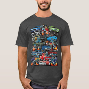 Autowahn Muscle Cars Klassische Autos und Hotrods T-Shirt