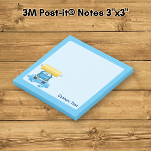 Autowäsche Cartoon Post-it Klebezettel
