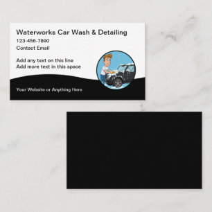 Autowäsche-Detailing-Themen-Geschäftskarten Visitenkarte