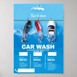 Autowäsche Poster