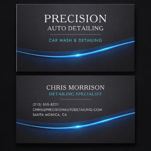 Autowäsche- und Autodetailing-Profi Visitenkarte
