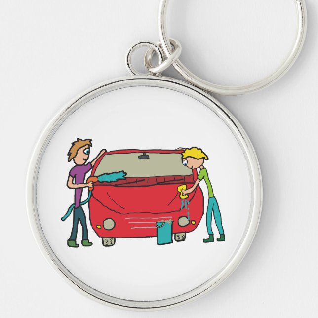 Autowaschen Schlüsselanhänger (Vorne)