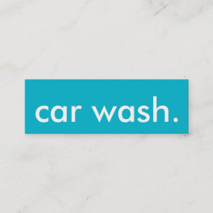 Autowashington-LoyalitätsLochkarte Treuekarte