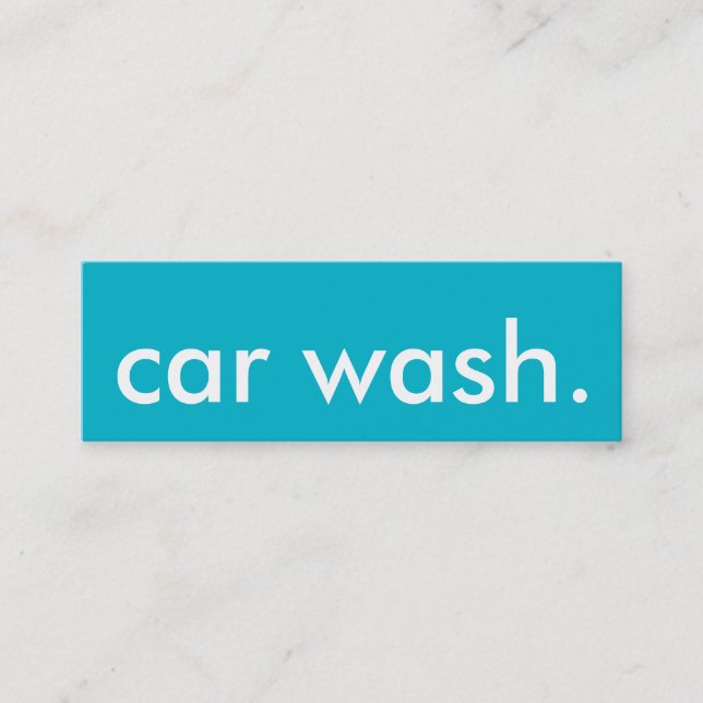 Autowashington-LoyalitätsLochkarte Treuekarte (Vorderseite)