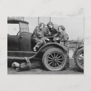 Autowerkstatt Postkarte