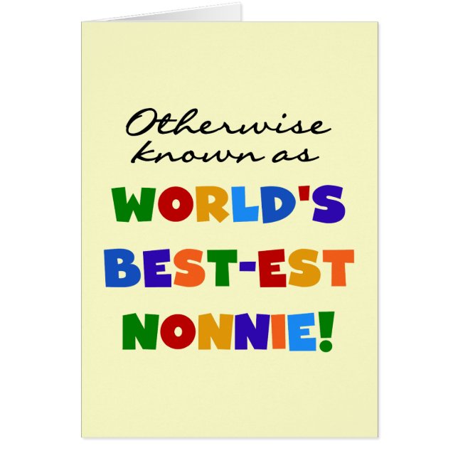 Autrement connu comme cadeaux de Meilleur-est Nonn (Devant)