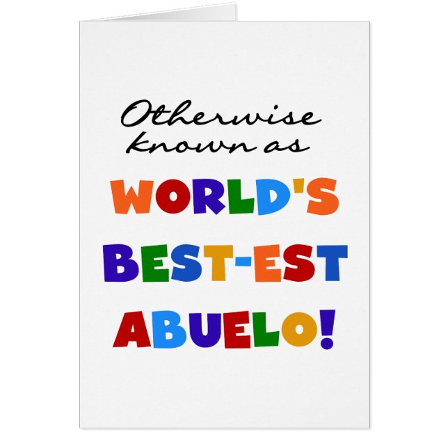 Autrement Connu Comme Le Meilleur Abuelo (Devant)