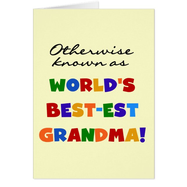 Autrement connu en tant que cadeaux de la grand-ma (Devant)