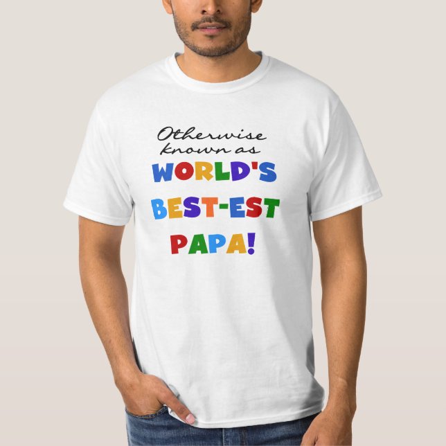 Autrement T-shirts et cadeaux connus du papa (Devant)