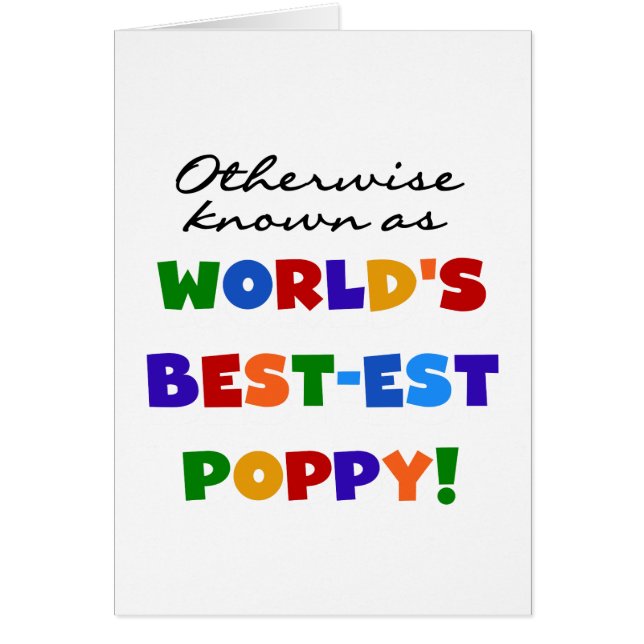 Autres Meilleurs Tshirts et cadeaux Poppy (Devant)