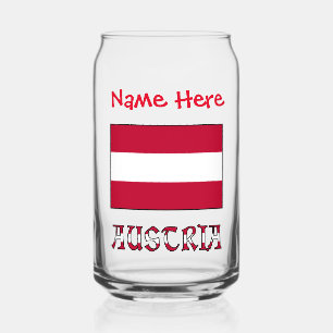 Autriche Drapeau Autrichien Rouge Personnalisation