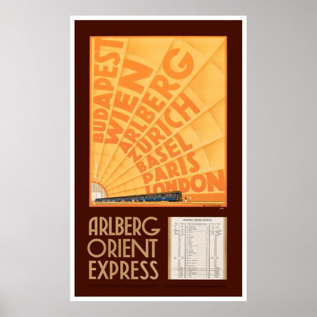 Autriche Poster Vintage voyage restauré (Devant)