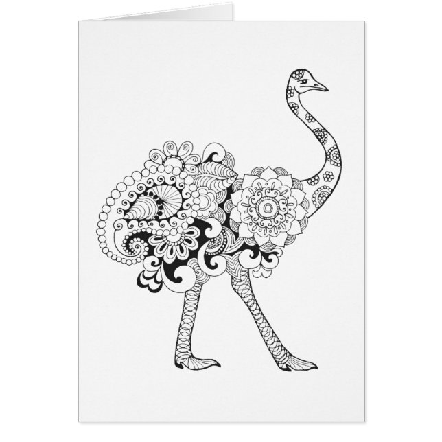 Autruche inspirée (Devant)