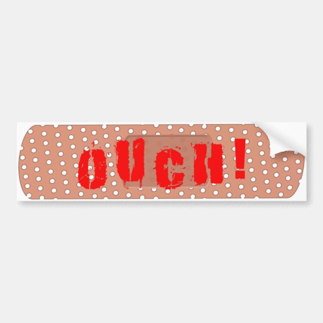 Autsch! Verband-Autoaufkleber Autoaufkleber (Vorne)
