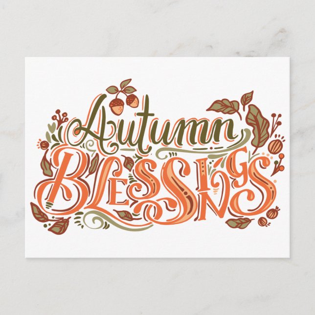AUTUMENBLESSINGS POSTKARTE (Vorderseite)