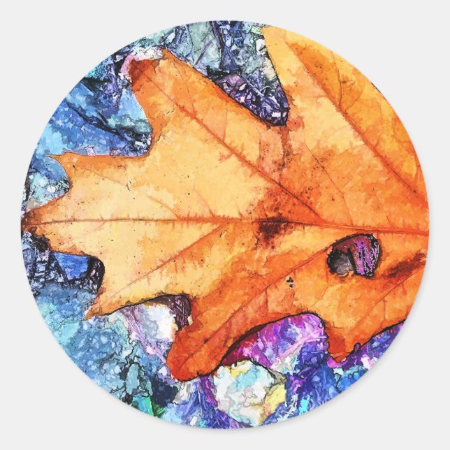 AUTUMENLEAF RUNDER AUFKLEBER (Vorderseite)