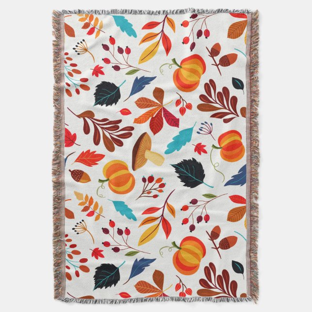 Autumn Abundance Custom Decke (Vorderseite Vertikal)