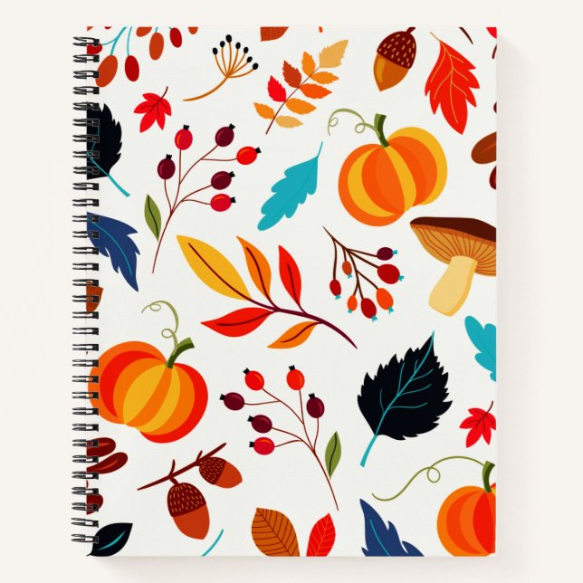 Autumn Abundance Custom Notizbuch (Vorderseite)