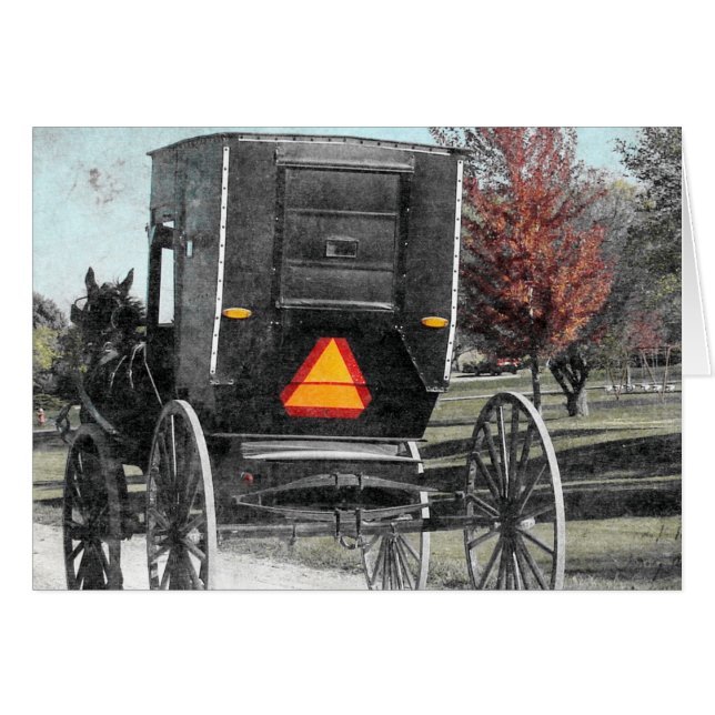 Autumn Amish Buggy (Devant horizontal)