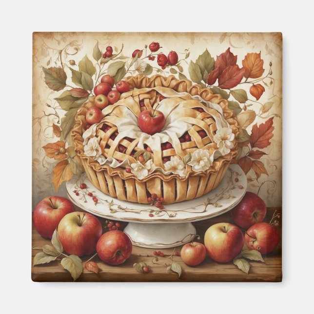 Autumn Apple Pie Magnet (Vorne)