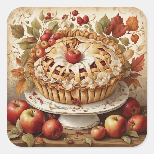 Autumn Apple Pie Stickers (Vorderseite)