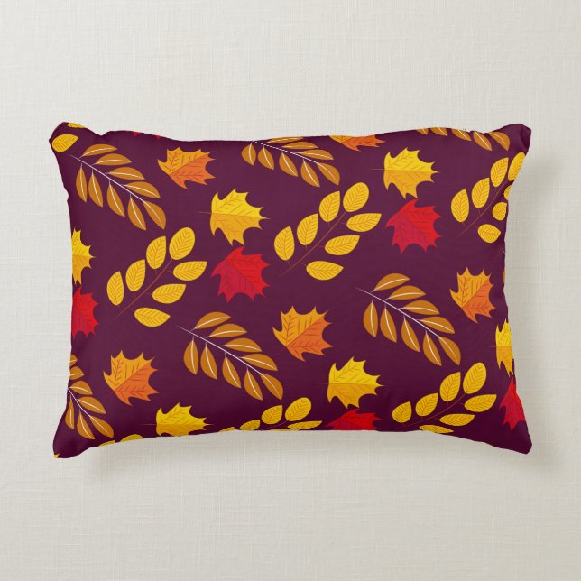 Autumn Art Pattern Pillow Dekokissen (Vorderseite)