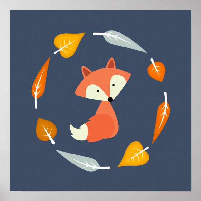 Autumn Baby Fox Poster (Vorne)