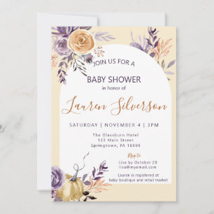AUTUMN Baby Shower Einladung