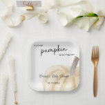 Autumn Baby Shower Little Pumpkin Shower Pappteller<br><div class="desc">Erhöhen Sie Ihre Herbstdusche mit diesen "Herbst-Babydusche Little Pumpkin Paper Teller". Diese Teller mit einem ansprechenden Kürbisdesign sind ideal,  um Ihren Herbstfeiern eine festliche Touch hinzuzufügen. Sie sind robust und stilvoll und machen das Servieren Ihrer köstlichen Leckereien einfach und charmant.</div>