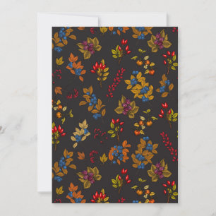 Autumn berries on chocolate brown 2