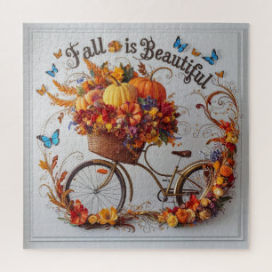 Autumn Bicycle Erntedank Blooms Wall Art